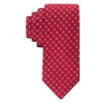 thumbnail image 1 of Corbata Tommy Hilfiger Core Neat II para hombre tejida en seda roja, 1 of 4