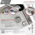 thumbnail image 5 of Stylish Undermount 33" Stainless Steel Single Bowl Kitchen Sink with 5 accs S-613W-1, 5 of 11