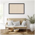 thumbnail image 3 of Kate and Laurel Framed Fabric Pinboard 38 x 26, Neutral Weave Printed Linen Decorative Bulletin Board for Use as a Vision Board or Wall Organization, Bethany Black Frame, 3 of 8