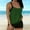 Green, variant on Sakmal Modest Tankini Swimsuits for Women Padded Swimwear Holiday Solid Green Womens Swimsuits with High Waisted Bottom