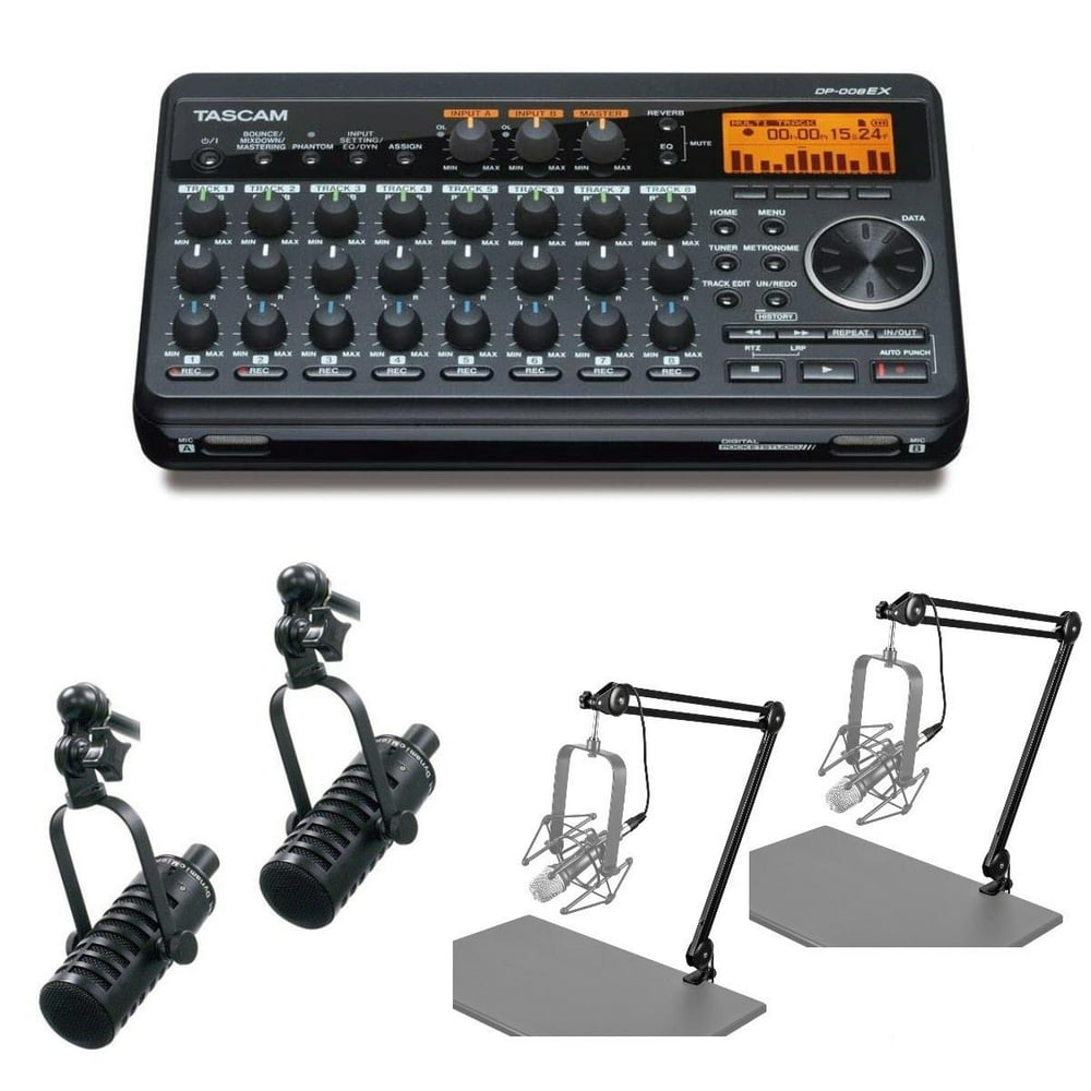 Tascam DP008EX 8Track Digital Multitrack Recorder 2x MXL BCD1 Live