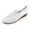 White, variant on Sngxgn Flat Shoes for Women Classic Slip On Ballet Shoes Comfortable Dress Shoes(White,41)