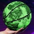 thumbnail image 2 of Baloncesto luminoso NikouMX Talla 7 Verde para juego nocturno Deportes, 2 of 8