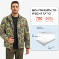 thumbnail image 3 of BASSDASH Men’s Puffy Down Jacket 700FP Packable Water Resistant Puffer Insulated Warm Coat for Hunting Fishing Hiking FS49M, 3 of 8