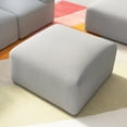 thumbnail image 2 of Assemble Modular Lounge Ottoman in Fog Fabric, 2 of 8