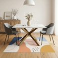 thumbnail image 3 of ODIKA 5'x7' Soft Pastel Multicolor Abstract Design Washable Area Rug Modern Artistic Flowing Shapes Pattern for Small Living Room, Bedroom, Easy Care, Non-Shedding, Pet Friendly, 3 of 7