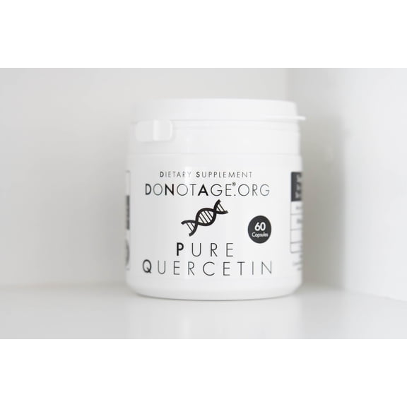 DoNotAge.org Pure Quercetin 30 capsules - 400mg - Antioxidant - Anti-Aging Supplement, Vegan