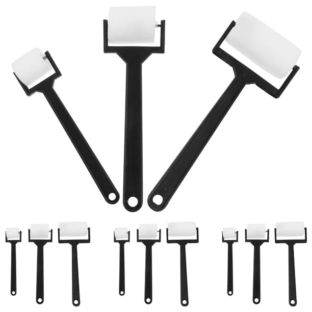Juego de 4 pinceles de esponja portátiles para pintar, 12 piezas, ideales para grafiti y dibujo, para niños y niñas (3 piezas por juego).