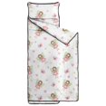 thumbnail image 2 of Princess and Fairy White Pattern Teens Toddler Nap Mat with Pillow, Sleeping Mat Bag for Preschool Daycare 60"x20", 2 of 5
