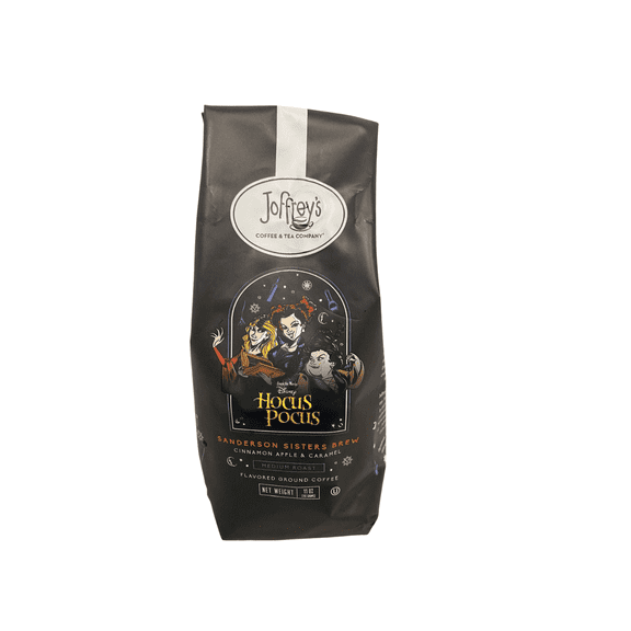 Hocus Pocus Sanderson Sisters Brew Flavored Ground Coffee Medium Roast Cinnamon Apple Caramel 11 oz Bag