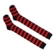 thumbnail image 4 of EeaseMX 1 par de medias sexys de cosplay a rayas por encima de la rodilla, calcetines largos para mujeres y niñas (negro y rojo), 4 of 7