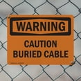 thumbnail image 5 of (2 Pack) Caution Buried Cable OSHA Warning Sign 24 Inch X 18 Inch Plastic Sign, Weather Resistant, UV Protected for Workplace, Business, and Construction Site, Made in the USA, 5 of 8