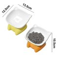 thumbnail image 2 of 2pcs Cat Bowl Ceramic Pet Bowl Tilted Bowl For Food And Water, Anti Vo-XK12482 SZBS, 2 of 4