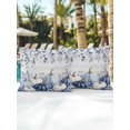 thumbnail image 6 of Outdoor Pillows Waterproof, Thanksgiving Blue Pumpkins Bedding Throw Pillows with Insert for Couch Sofa Bed, Fall Eucalyptus Farmhouse Wooden 16x16 Inch Pillowcases Decorative Patio Pillow Set of 2, 6 of 8