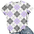 thumbnail image 4 of Fiudx Tops para Mujer Blusa de Manga Corta con Cuello Redondo y Pantalón Corto Informal para Mujer a La Moda, 4 of 4