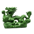 thumbnail image 3 of Estatua de dragón chino tallada en madera Macarena Escultura del dragón chino adorno Fengshui Decoración de estante de pared Estilo D, 3 of 8