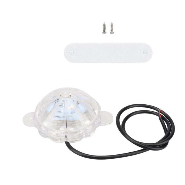 Seven Color Motorcycle Light 12V Anti Rear End Car Chassis Light Modification Led Brake Light Taillight Strong Light Weak Light Flashing Colorful Mode Automatic Switching