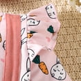 thumbnail image 3 of Shadoumai Baby Girl Easter Outfit 12-18 Months Rabbit Tops Egg Happy Easter Round Neck T Shirt Tops and Plaid Shorts Children 2 Piece Outfits, 3 of 8