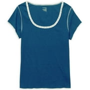 Women's Plus Lace-Trim Tank Tee Shirt