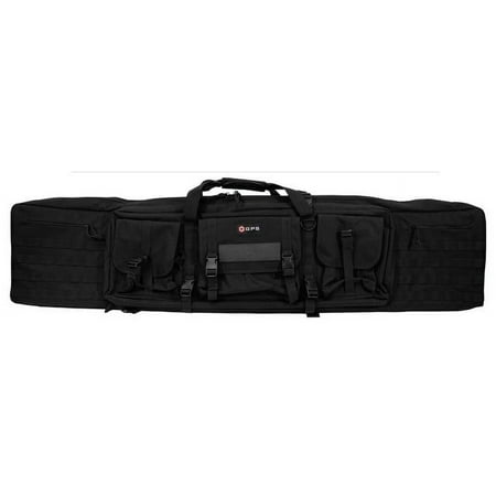GPS Double Rifle Case Black 600D Polyester 55 L X 12.75 H X 9 W DRC55