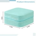 thumbnail image 4 of 12 Pcs Travel Jewelry Case Set,Zippered PU Leather Organizer with Compartments,Portable for Earrings,Rings,Necklaces,Bridesmaid Gifts,Home Storage, 4 of 5