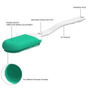 INNERNEED Sonic Waterproof Electric Facial & Body Cleansing Brush Kit with Soft Silicone Exfoliating Head and Long Handle (Green)