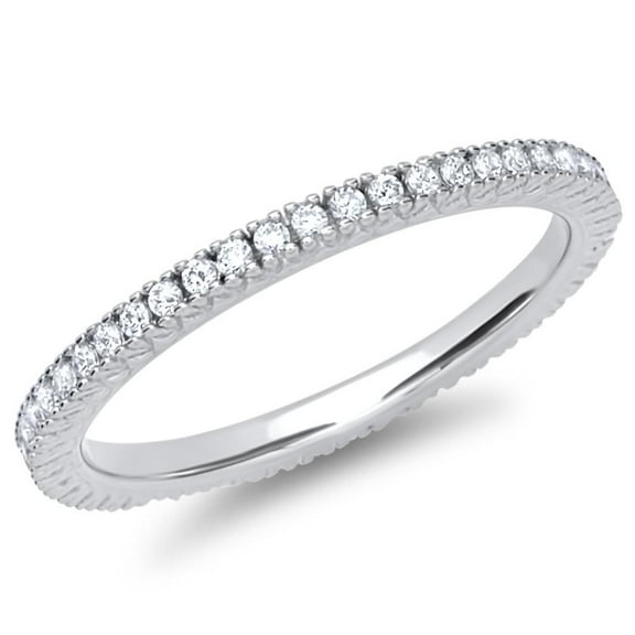 Spot Jewel Gorgeous 1.9 Ct Round Cut Lab-Created Diamond Ring - 14K White Gold Plated - Classic Engagement Band with Prong Setting for Women - Perfect for Gifting, Anniversaries, or Celebrations