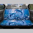 thumbnail image 6 of Pzuqiu Dolphin Brick Pattern Car Seat Covers Stretchy Car Seat Covers Full Set Breathable Polyester Front and Rear Seat Cover Set Fit for Truck Trucks, 6 of 10