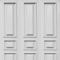 thumbnail image 7 of Oriental Furniture 6 ft. Tall White Door Panel Canvas Room Divider - 3 Panel, 7 of 7
