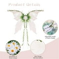 thumbnail image 6 of Meitianfacai Elven Butterfly Wing Thin Cicada Wing Fairy Accessory Set with Adjustable Straps for Festival Party Performance and Themed Celebrations (White), 6 of 7