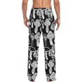 thumbnail image 4 of FREEAMG Men's Cotton Pajama Pants Lounge Sleep Pants Soft Sleepwear Pajama Bottoms with Pockets, 4 of 7