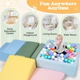 thumbnail image 5 of Yexmas 5-Piece Climbing Toys for Toddlers, Soft Foam Blocks with Ball Pit, Indoor Play Gym Set Baby Gift, 5 of 8