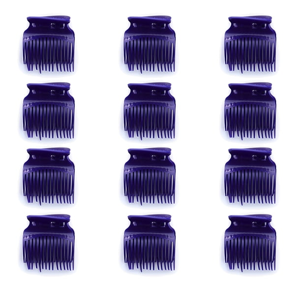 Qarigey Pinzas de aislamiento permanente para salón de belleza, 12 Uds., rizador de pelo elástico, pinzas en forma de garra, herramientas de Accesorio para el cabello Púrpura Qarigey AP019149-03