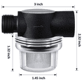 thumbnail image 4 of 5X Water Pump Strainer Filter, RV Replacement 1/2 Inch Twist-on Pipe Strainer Compatible with or Pumps, 4 of 6