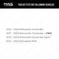 thumbnail image 2 of MAX Advanced Brakes - Brake Kit For 2014-2020 Mitsubishi Outlander (FWD)| Carbon Ceramic Brake Pad and Rotor Kit Front and Rear| Daily Driving OE Replacement Brake Rotors, 2 of 9