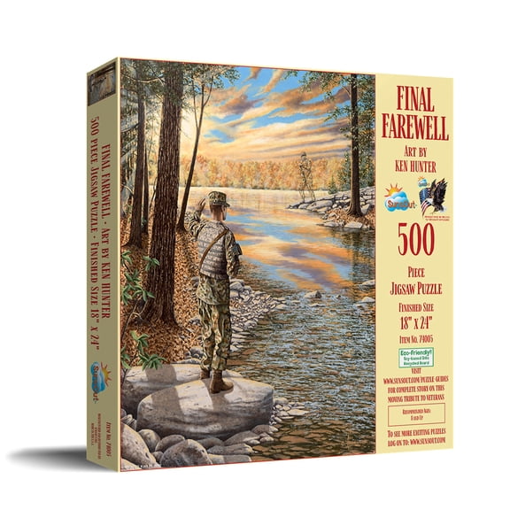 SUNSOUT INC - Final Farewell - 500 pc Jigsaw Puzzle by Artist: Ken Hunter - Finished Size 18" x 24" - MPN# 74005