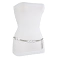 thumbnail image 5 of New Women Silver Metal Chain Links Skinny Waistband Sexy Women Belt Plus Size XL XXL, 5 of 9
