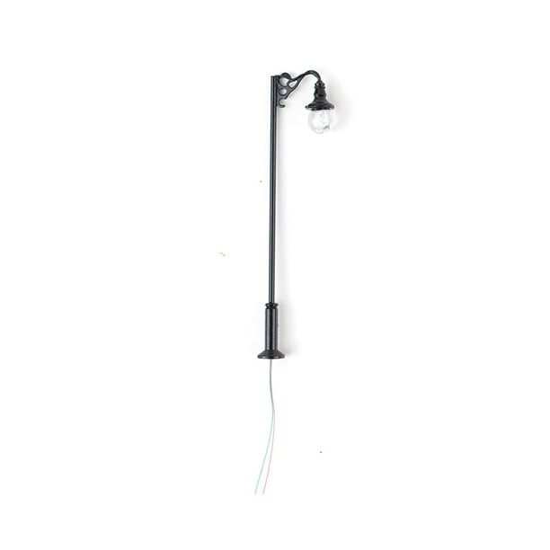 Lámpara de Poste Decoraciones LED Advancent Ferrocarril Negro Luz blanca