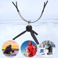 thumbnail image 1 of Soporte portátil para caña de pescar en hielo, fácil instalación, soporte para caña de pescar de doble cabezal, 1 of 6