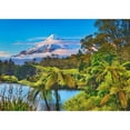 thumbnail image 3 of Krahmer, Frank 14x11 Black Modern Framed Museum Art Print Titled - Taranaki Mountain and Lake Mangamahoe- New Zealand, 3 of 5