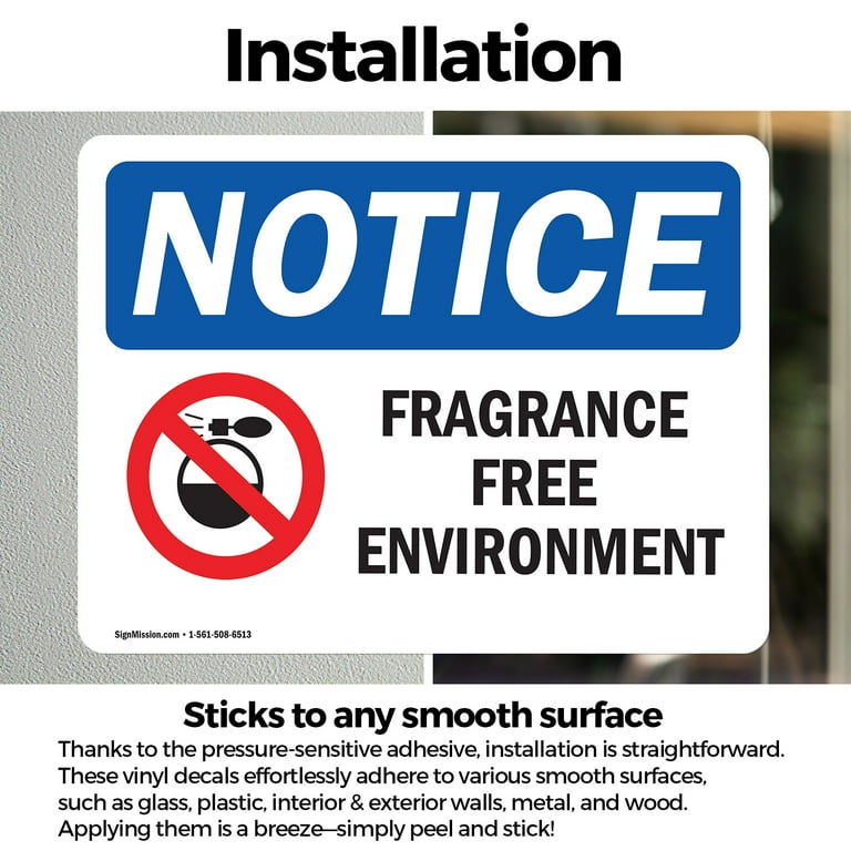 2 Pack) Fragrance Free Environment Sign - Walmart.com 2-pack-fragrance-free-environment-sign-walmart-com