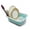 White/Lake Green, variant on SAMMART Collapsible Dish Drainer with Drainer Board - Foldable Drying Rack Set - Portable Dinnerware Organizer - Space Saving Kitchen Storage Tray