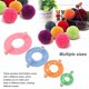 thumbnail image 2 of Moyic 4 piezas de plástico pompón bola tejedor hecho en casa adultos DIY costura suministros hogar mujeres tejer Color al azar Artesanía, 2 of 6