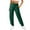 Green, variant on Women's Solid Color Sports Casual Pants Elastic Drawstring Pocket Trousers Sweatpants