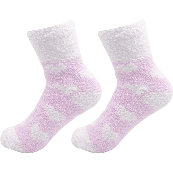 CHEEYRMAGIC Fluffy Socks - Non-Slip Winter Bed Socks