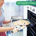thumbnail image 2 of Yayeee Pot Holders Kitchen Heat Resistant with Pocket 7"x9.8" Cotton Oven Cooking Hot Pads, Colorful Retro Floral, 2 of 7