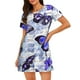 thumbnail image 1 of Fotbe Butterflies Bata de Dormir para Mujer con Estampado, Camisón de Algodón de Manga Corta, Ropa de Dormir Casual, 1 of 6