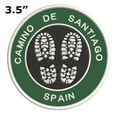 thumbnail image 2 of Go Trekking! At Camino de Santiago, Spain 3.5 Inch Iron Or Sew On Embroidered Fabric Badge Patch Hiking Trails Iconic Series, 2 of 2