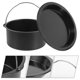thumbnail image 3 of 1 juego de olla para freidora de aire, molde para pasteles, cesta antiadherente para freidora de aire, bandeja reutilizable para hornear, 3 of 7