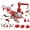 Red (Firefighting), variant on Esaierr Kids Toddler Airplane Toys for Boys Girls Inertia Airplane Model Toys Plane Gift Toys for 3 -9 Years Old and Above